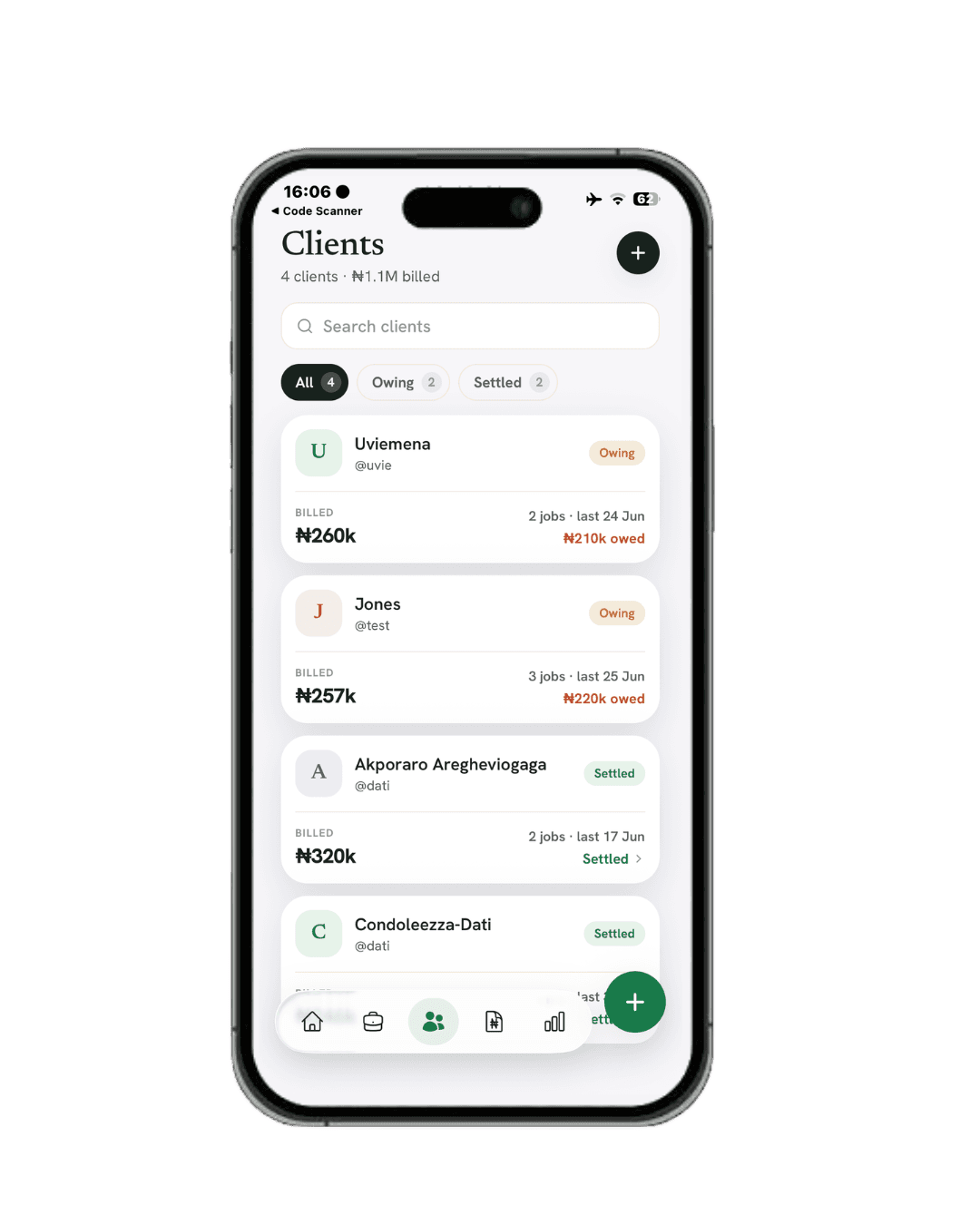a phone containing the an app feature